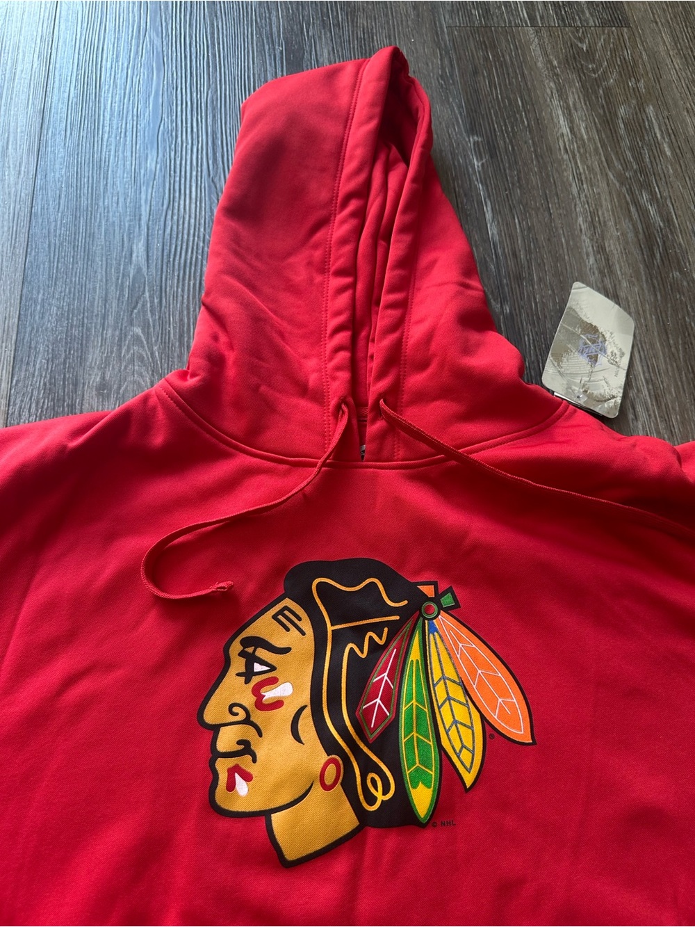 Chicago Blackhawks Men's NHL Red Pullover Hoodie